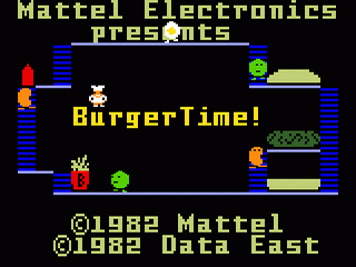 Burgertime title screen for Intellivision
